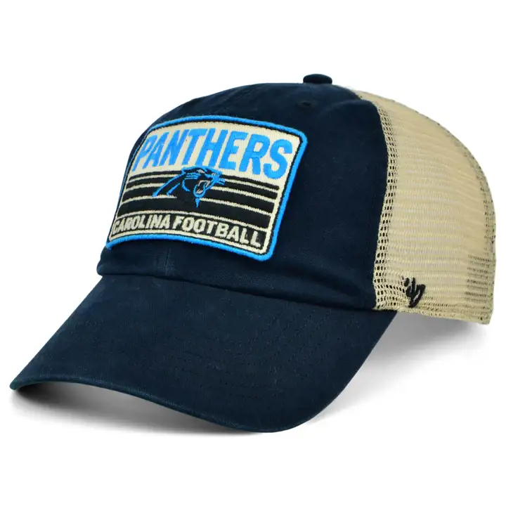 CASQUETTE CAROLINA PANTHERS NFL Four Stroke '47 Clean Up NOIR/PIERRE