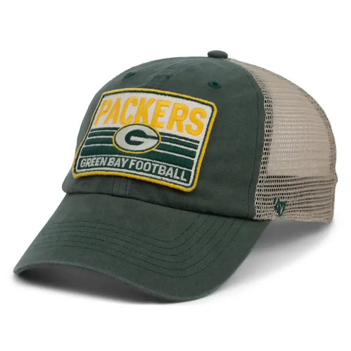 CASQUETTE RÉGLABLE GREEN BAY PACKERS NFL '47 Clean Up VERT/GRIS