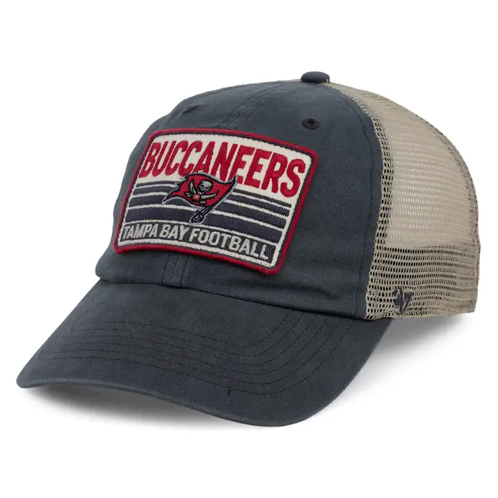 Casquette NFL « Four Stroke '47 Clean Up » CHARCOAL/S des Buccaneers de TAMPA BAY