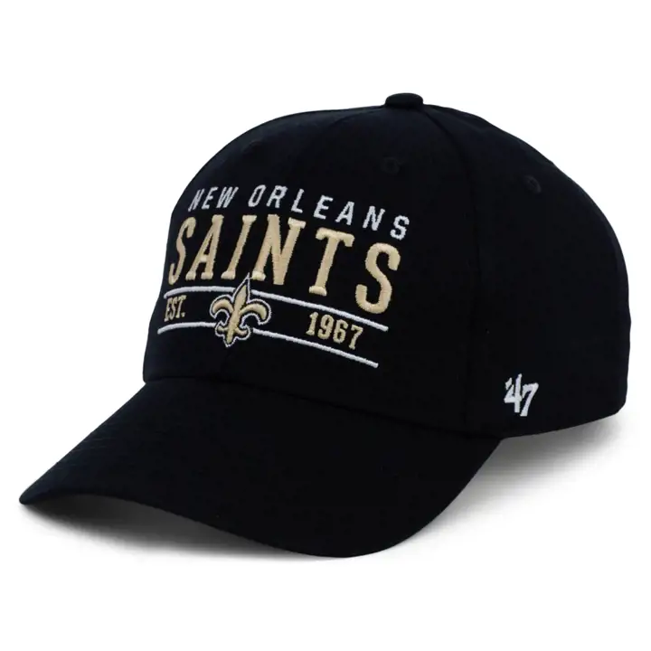 CASQUETTE RÉGLABLE HOMME NEW ORLEANS SAINTS NFL CENTER LINE '47 MVP NOIRE