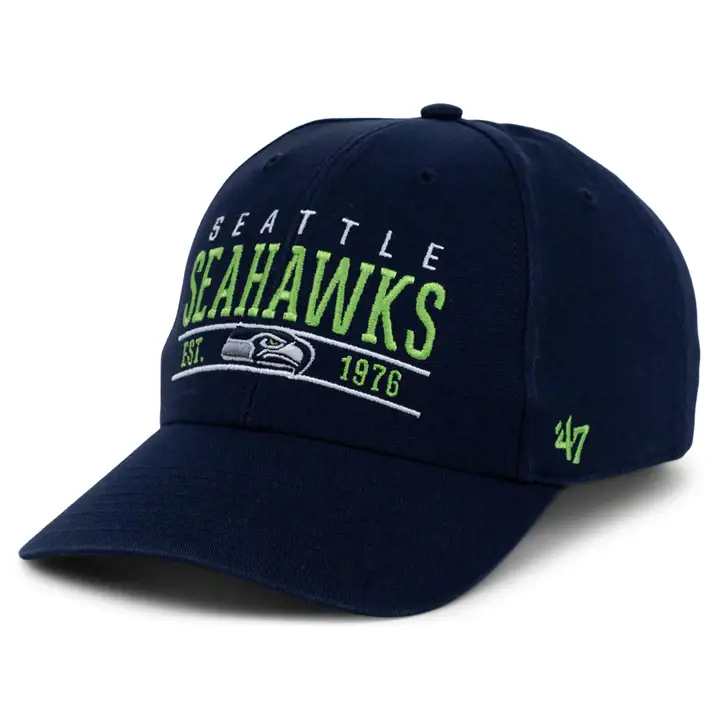 SEATTLE SEAHAWKS NFL Casquette '47 MVP Bleu Marine