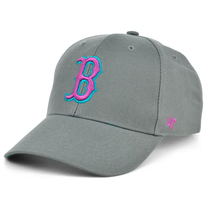 CASQUETTE BOSTON RED SOX MLB Side Patch 47 MVP GRY/TEAL