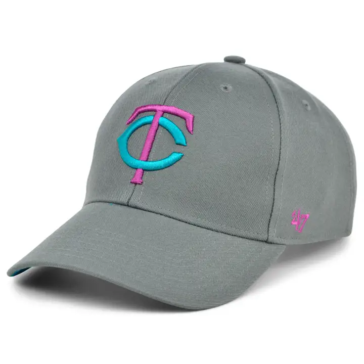 MINNESOTA TWINS Écusson latéral MLB 47 MVP GRIS/TURQUOISE