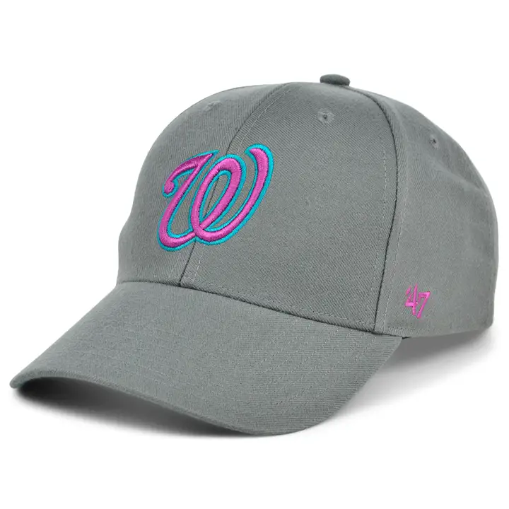 CASQUETTE WASHINGTON NATIONALS MLB Écusson latéral 47 MVP GRIS/TURQUOISE