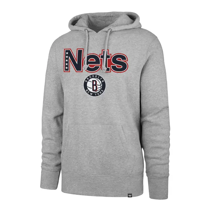 Brooklyn Nets NBA CE Pregame Headline Capuche Gry