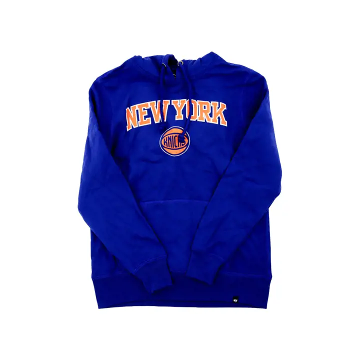 Sweat à capuche bleu avant-match NBA New York Knicks