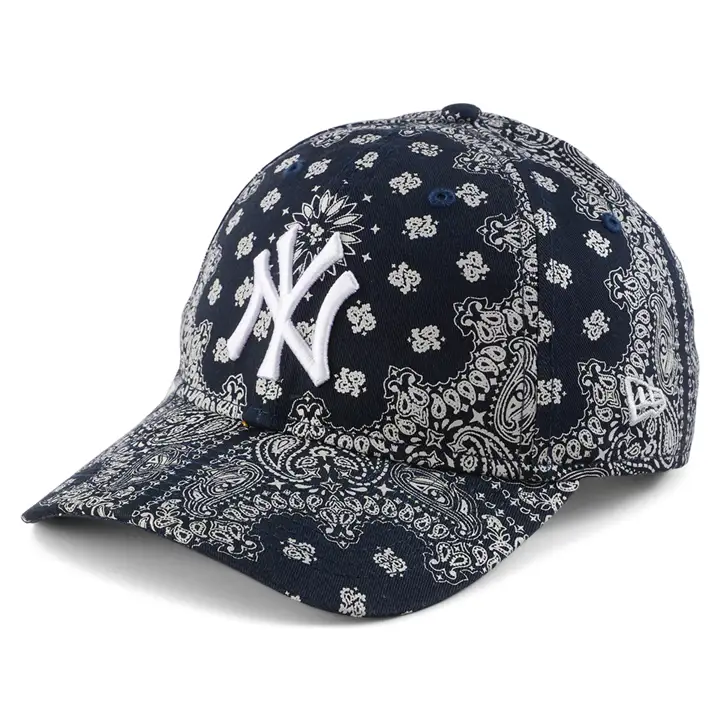 Casquette 9Twenty femme MLB New York Yankees paisley bleu marine/blanc