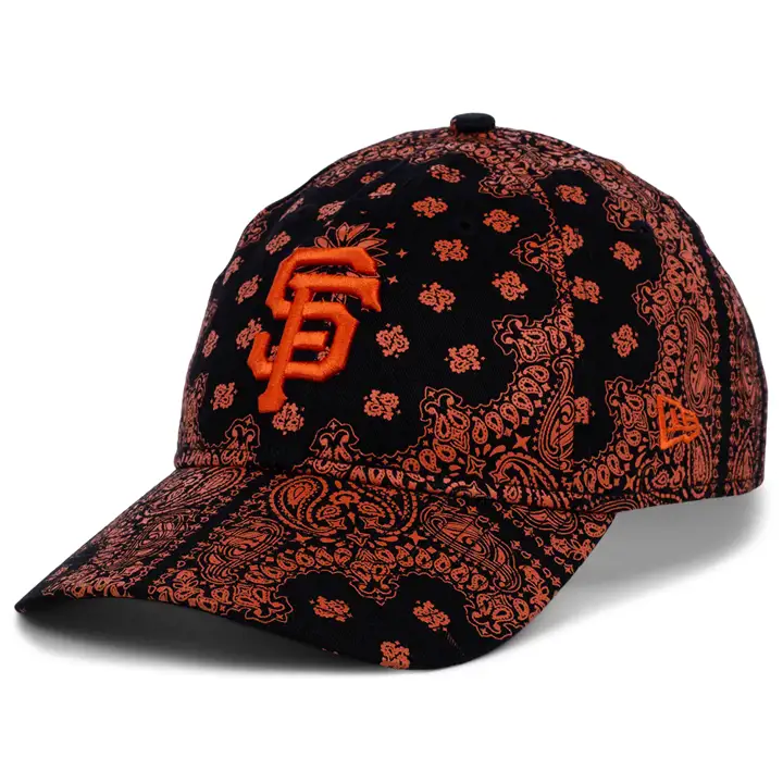 San Francisco Giants MLB femme Paisley 9Twenty noir/orange