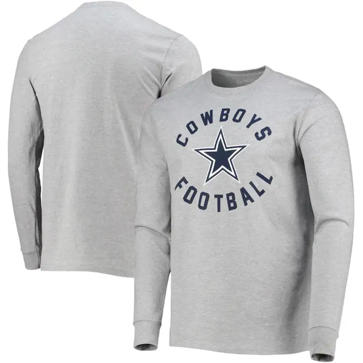 T-shirt à manches longues NFL Killian Dallas Cowboys gris