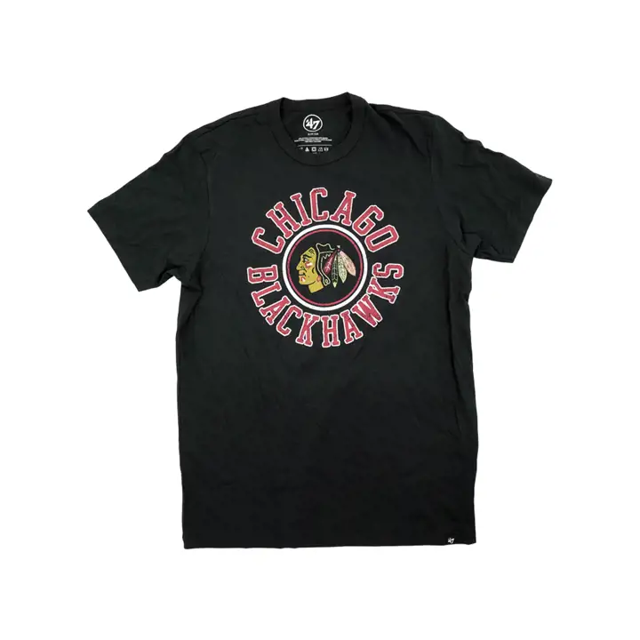 T-shirt Franklin noir Chicago Blackhawks NHL