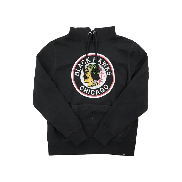 Chicago Blackhawks NHL 47 Sweat à capuche Vintage Headline blk