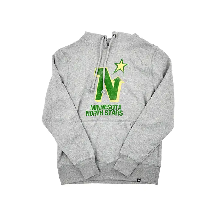 Minnesota North Stars NHL 47 Sweat à capuche "Headline" vintage gris