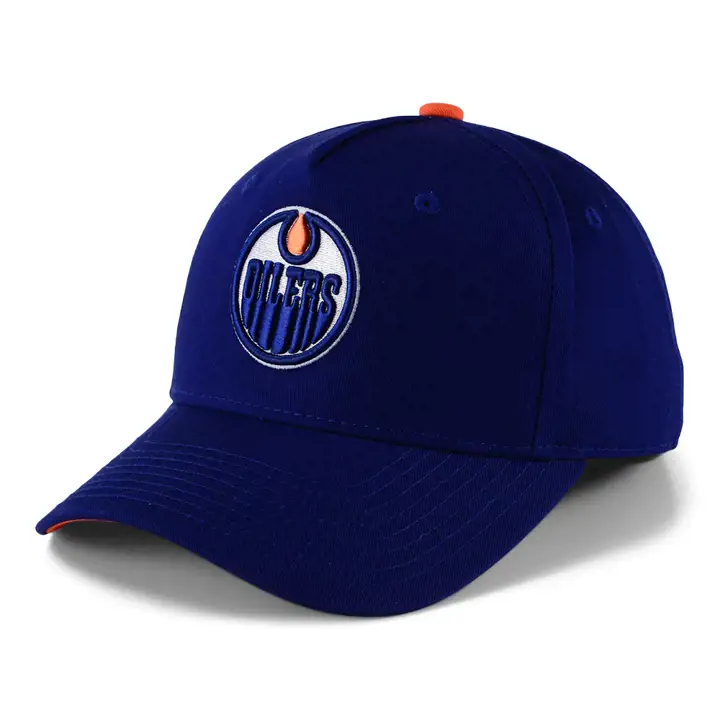 OILERS LNH Jeunesse Casquette courbée ajustable marine