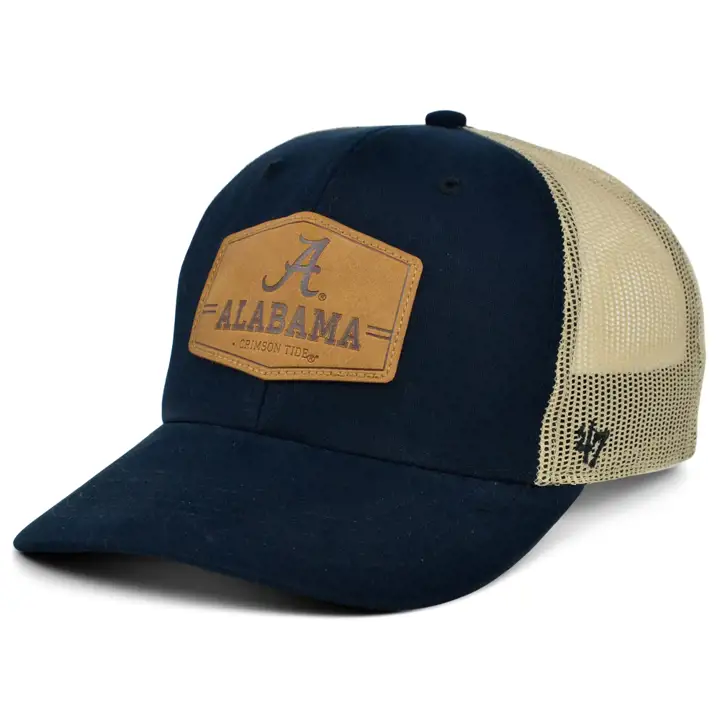 ALABAMA CRIMSON TIDE NCAA Casquette camionneur Rawhide '47 noir