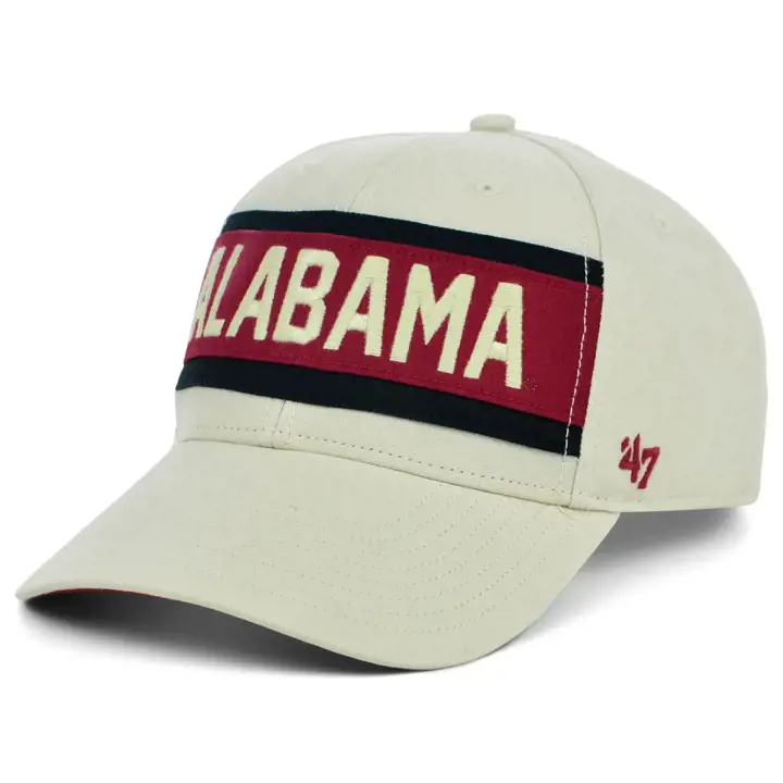 ALABAMA CRIMSON TIDE NCAA Casquette réglable '47 MVP Stone