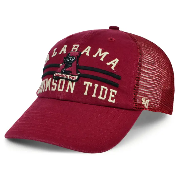 ALABAMA CRIMSON TIDE Casquette souple '47 Clean Up de couleur écarlate NCAA