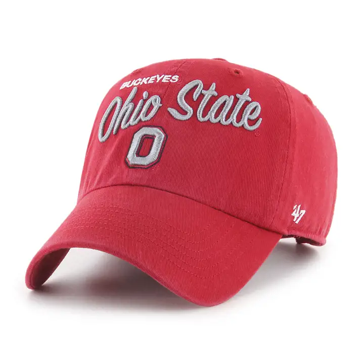OHIO STATE BUCKEYES NCAA Casquette femme Phoebe '47 Clean Up Rouge