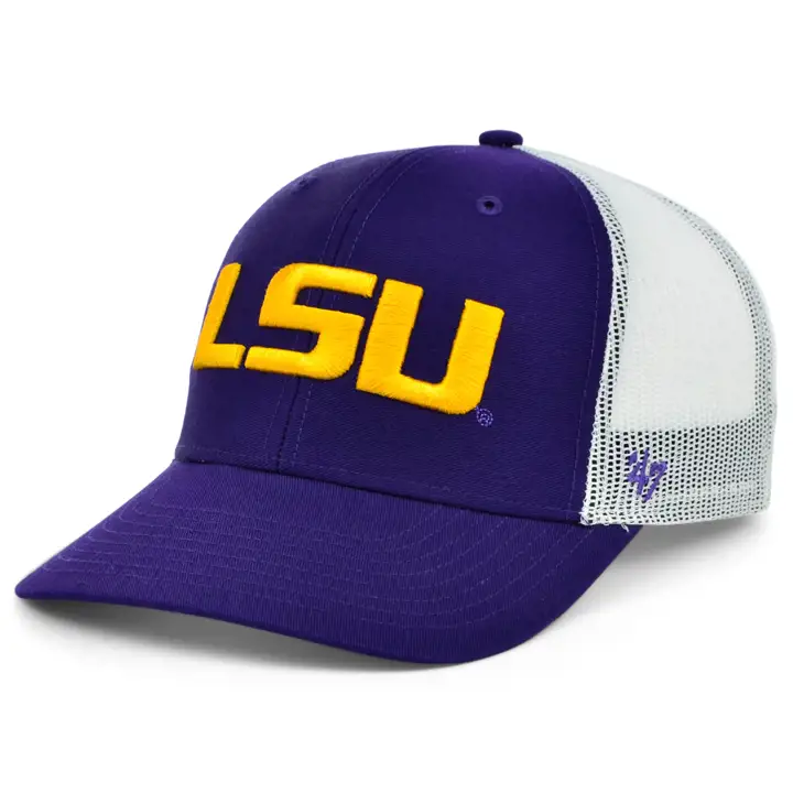 Casquette trucker '47 L.S.U. NCAA pur