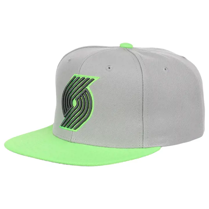 Portland Trail Blazers NBA Casquette réglable verte/citron vert/charbon de bois