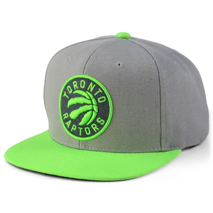 Casquette Toronto Raptors NBA Green Bean Snapback gris/citron vert/fusain