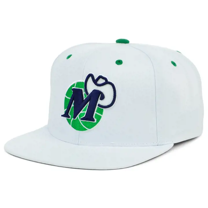 Casquette snapback NBA Dallas Mavericks couleur d'équipe blanche b/b/v H