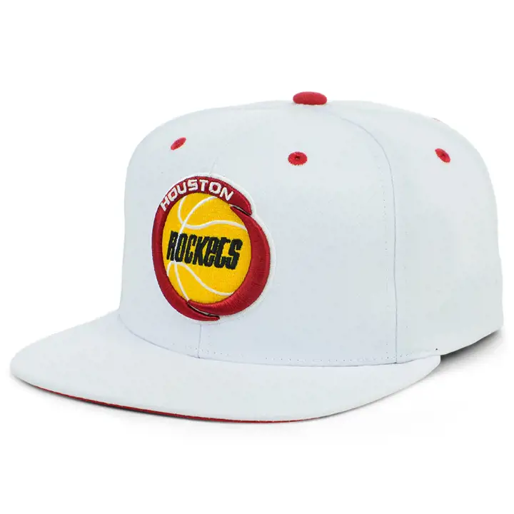 Houston Rockets NBA Casquette Snapback Blanche Couleurs de l'équipe bla/bla/rou HW