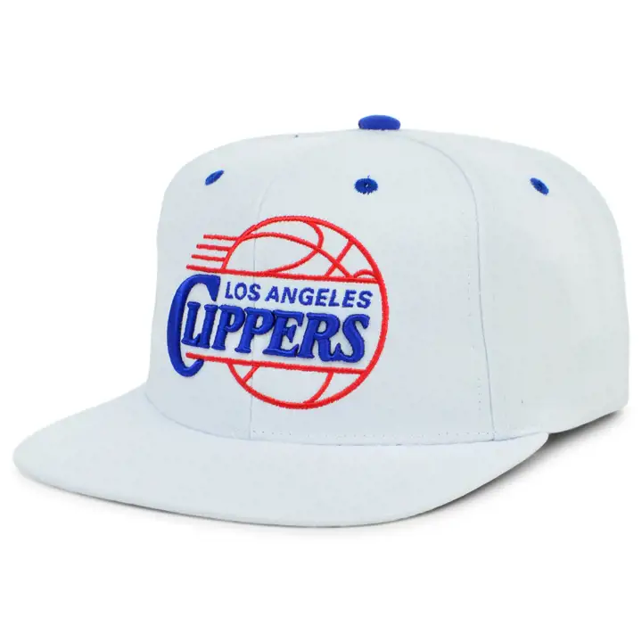 Casquette snapback Los Angeles Clippers NBA couleur d'équipe blanche b/b/b
