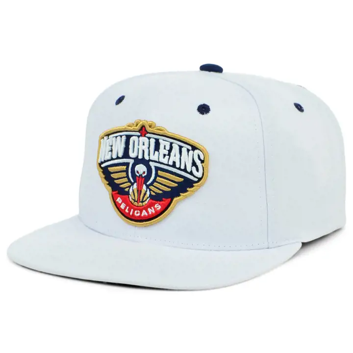 New Orleans Pelicans NBA Casquette Snapback Blanche Couleur Équipe blc/blc/n