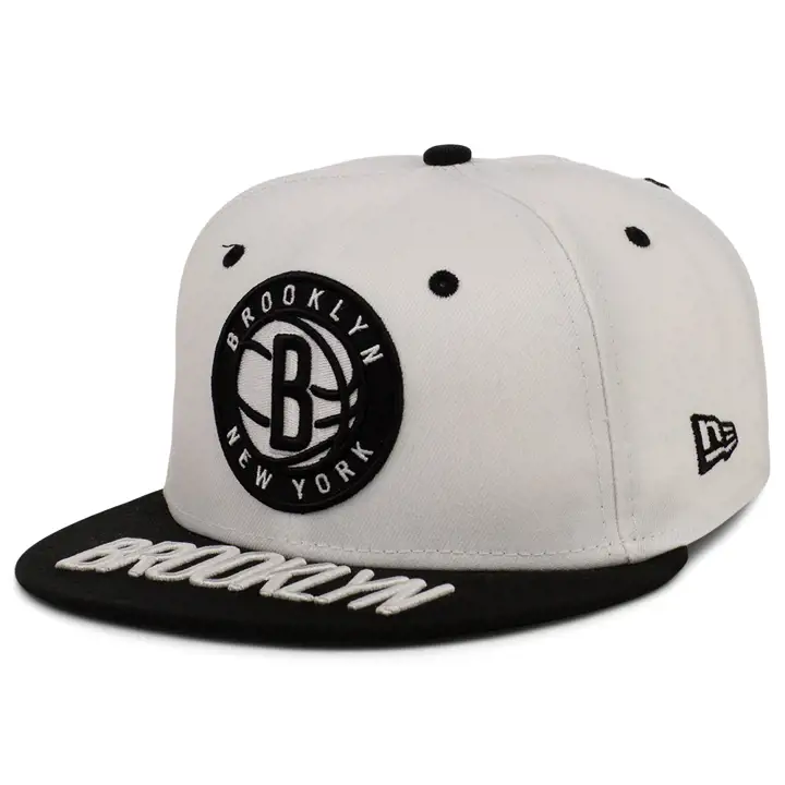 Casquette 59FIFTY Brooklyn Nets NBA Top Word wht/blk/blk