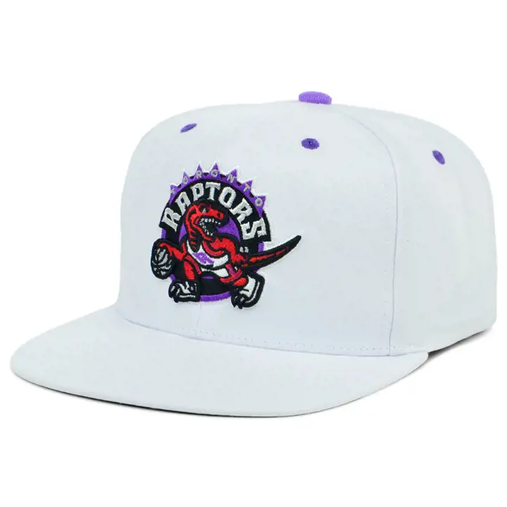 Casquette ajustable Toronto Raptors NBA couleur équipe blanche blc/blc/vio HW