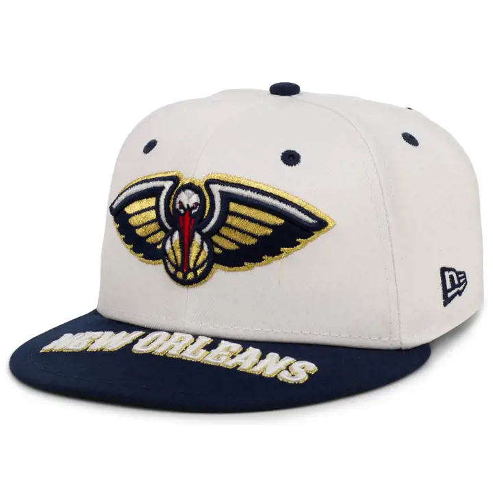 New Orleans Pelicans NBA Top Word 59FIFTY blc/bleu/bleu