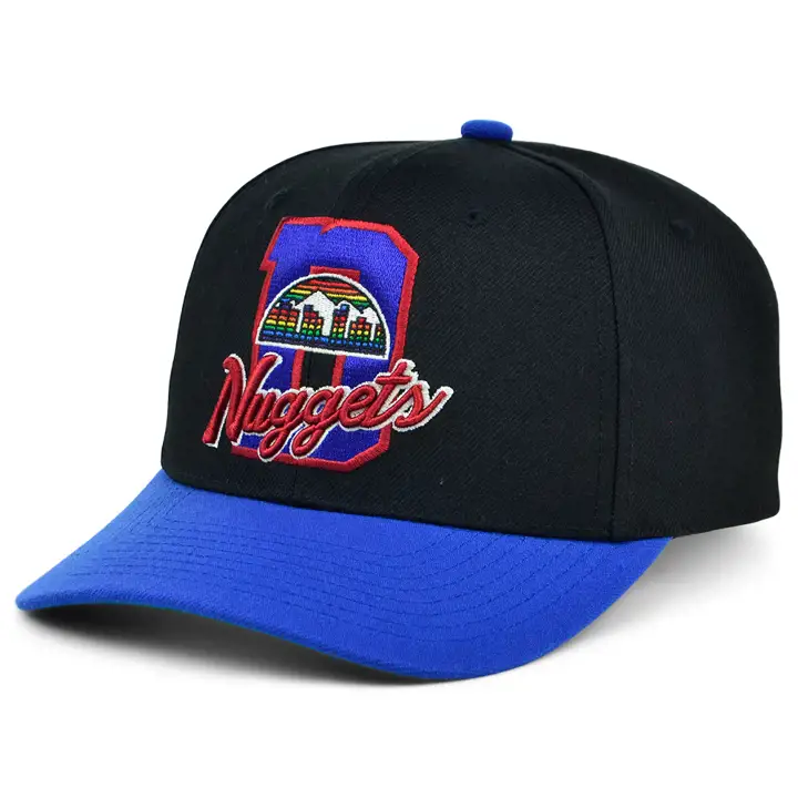 Casquette Denver Nuggets NBA Letterman Pro Crown noire/verte HWC