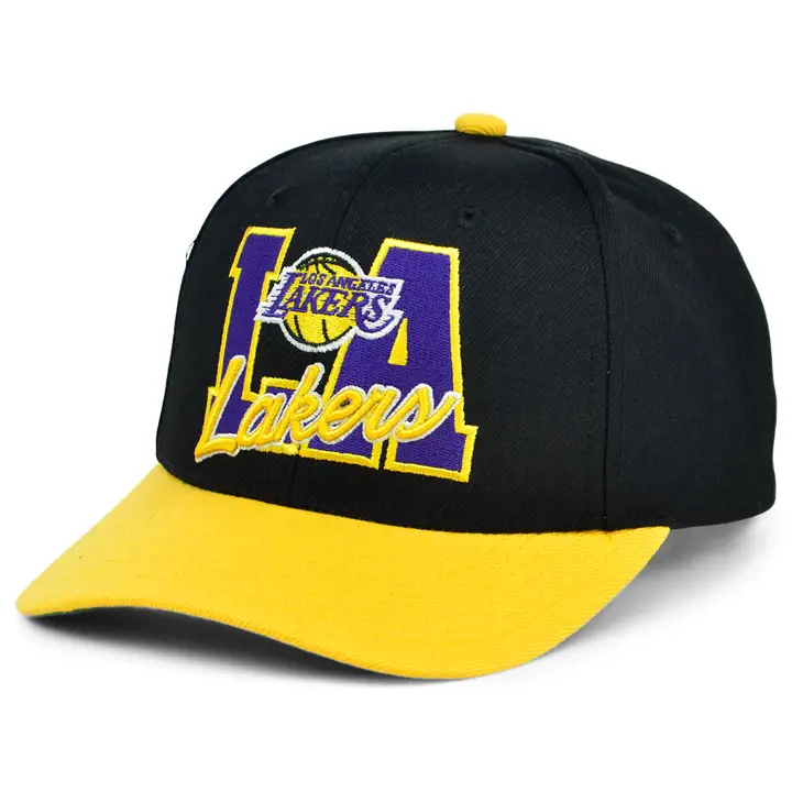 Los Angeles Lakers NBA Letterman Pro Crown noir/vert