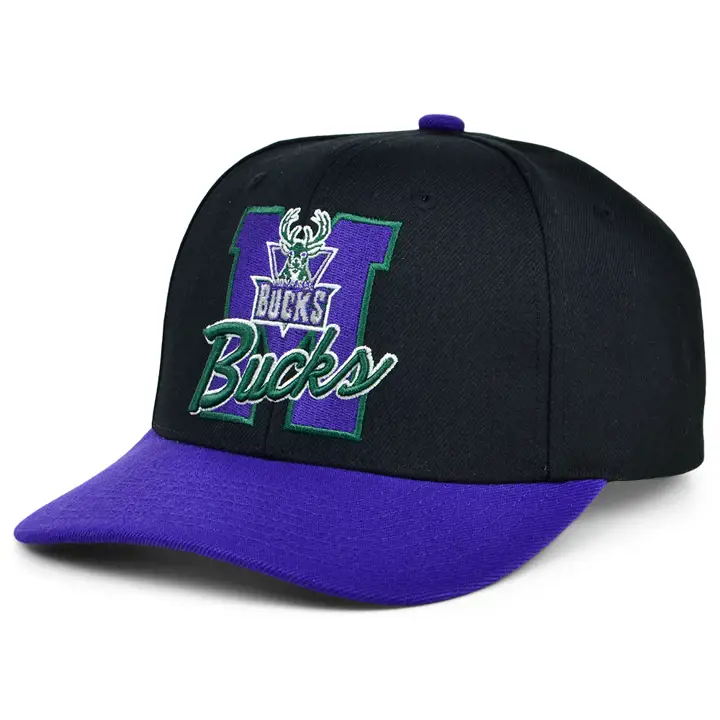 Milwaukee Bucks NBA Letterman Pro Crown noir/vert HWC