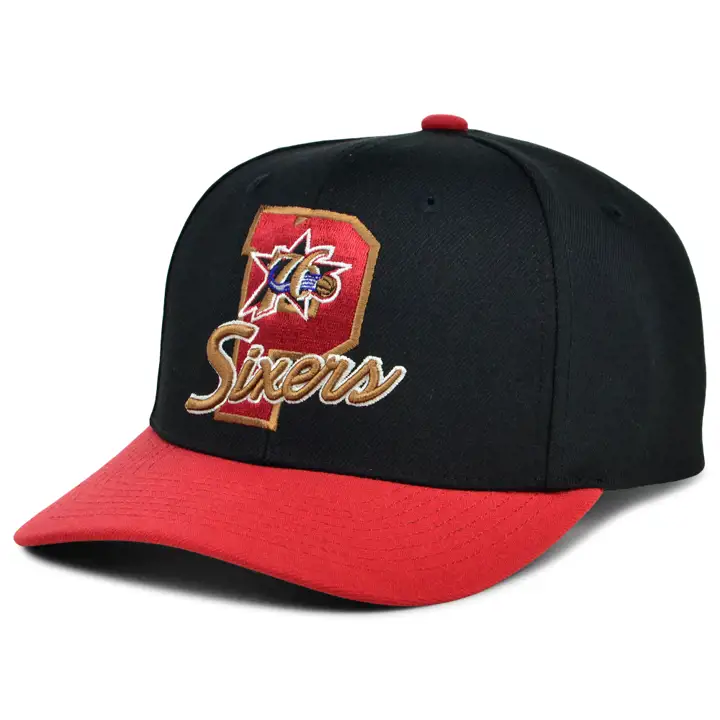 Casquette Philadelphia 76ers NBA Letterman Pro Crown noire/verte HWC