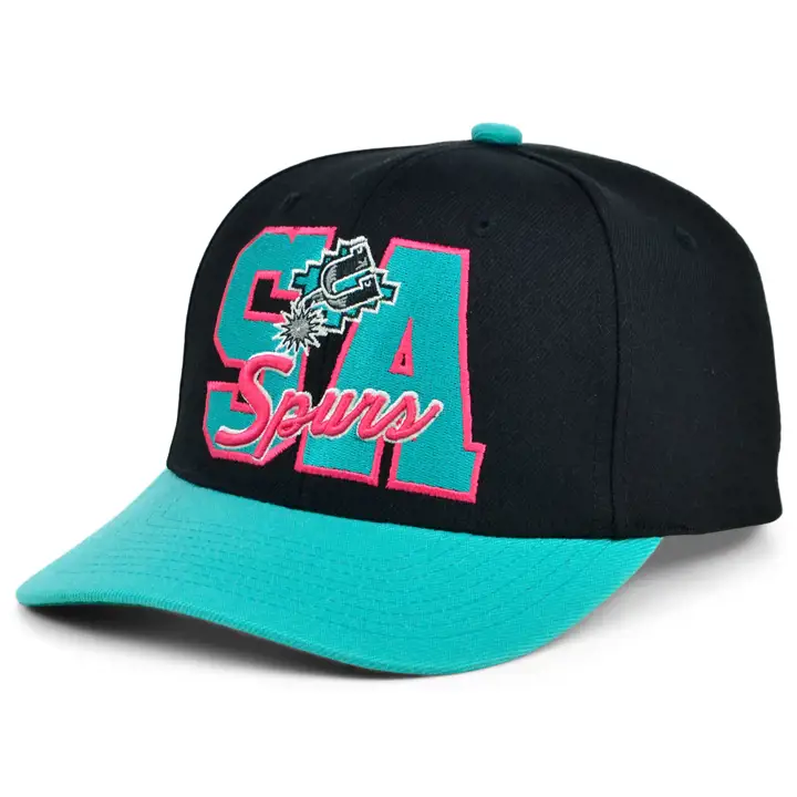 San Antonio Spurs NBA Letterman Pro Crown noir/vert HWC