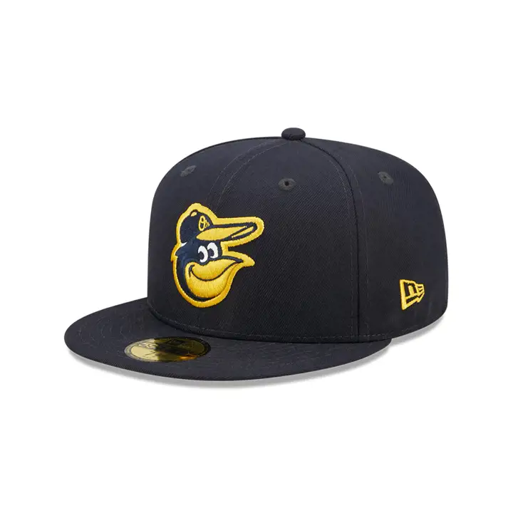 Casquette 59FIFTY MLB des Baltimore Orioles FLAG B-MORE marine