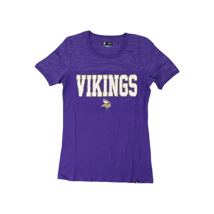 T-shirt ras du cou à manches courtes NFL Minnesota Vikings pour femme - Couleur inversée