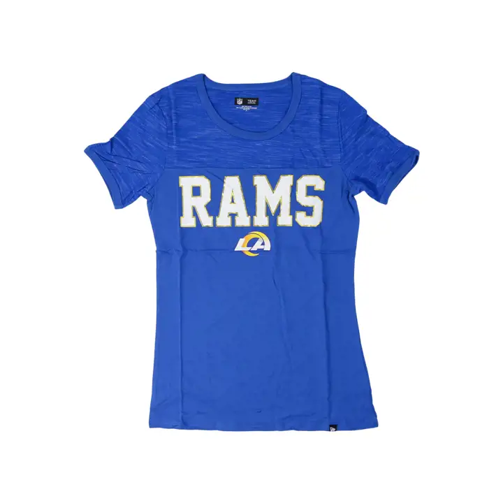 T-shirt ras du cou Los Angeles Rams NFL pour femme en SPACE DYE inversé