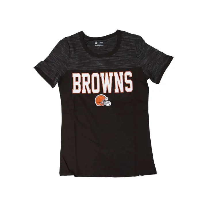 T-SHIRT RAS DU COU FEMME REVERSE SPACE DYE NFL CLEVELAND BROWNS