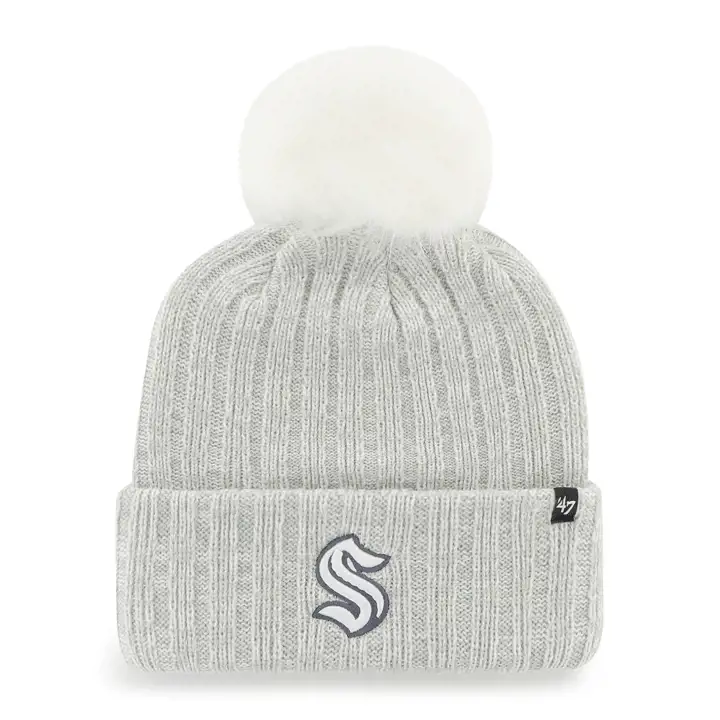SEATTLE KRAKEN NHL Femme Koda Bonnet Tricoté '47 gris