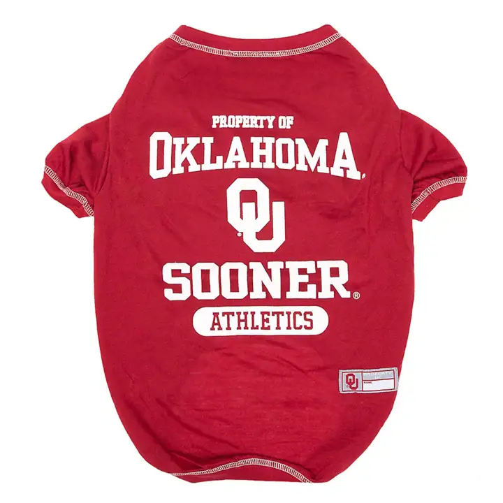 T-shirt de mode pour animaux de compagnie Oklahoma Sooners