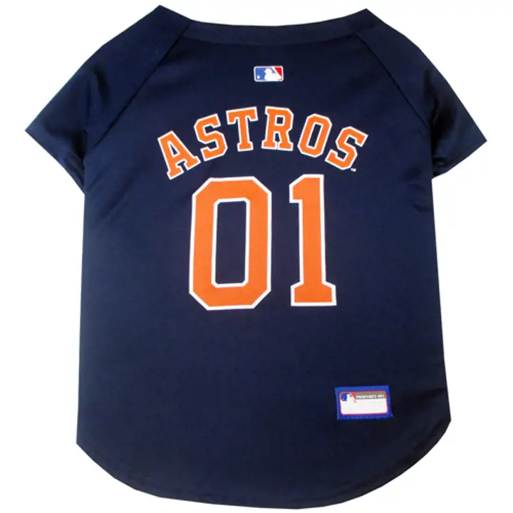 Maillot pour animaux de compagnie de baseball des Houston Astros ast 1