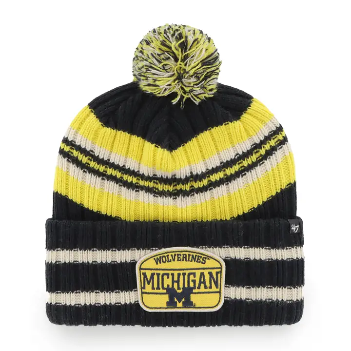 MICHIGAN WOLVERINES NCAA Bonnet en maille revers '47 marine