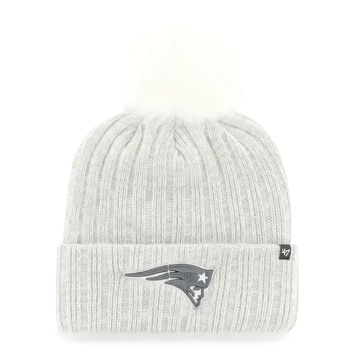 NEW ENGLAND PATRIOTS NFL Wmns Koda Bonnet en tricot à revers '47 gris