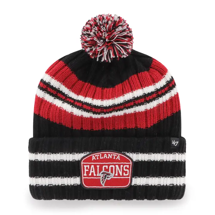ATLANTA FALCONS NFL Écusson de l'équipe '47 Bonnet en tricot noir