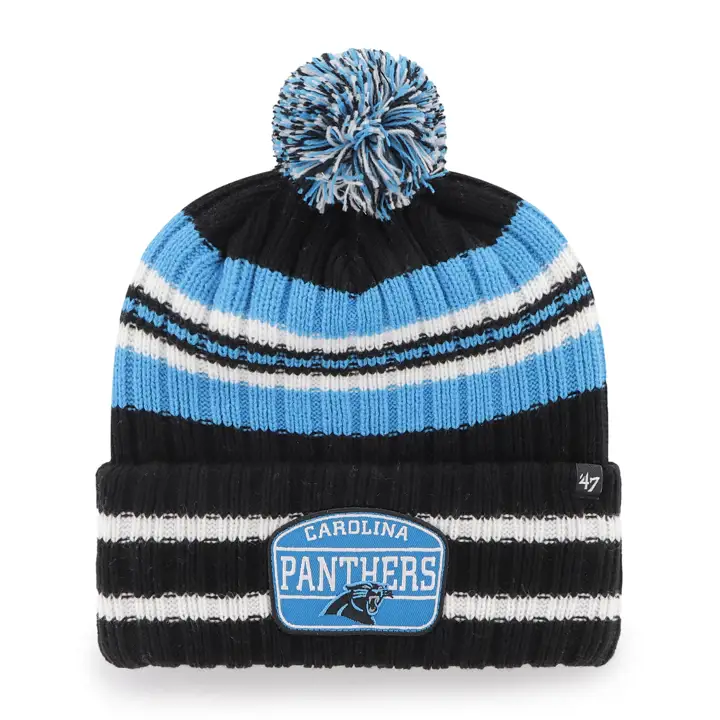 CAROLINA PANTHERS NFL Bonnet réversible '47 Cuff Knit noir