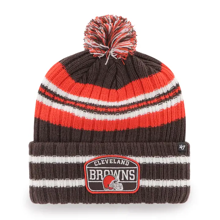 CLEVELAND BROWNS NFL Bonnet en tricot à revers '47 marron