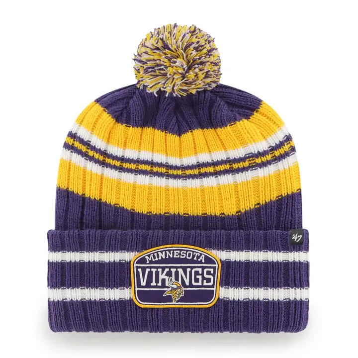 MINNESOTA VIKINGS NFL Bonnet en tricot '47 avec revers, coloris Home