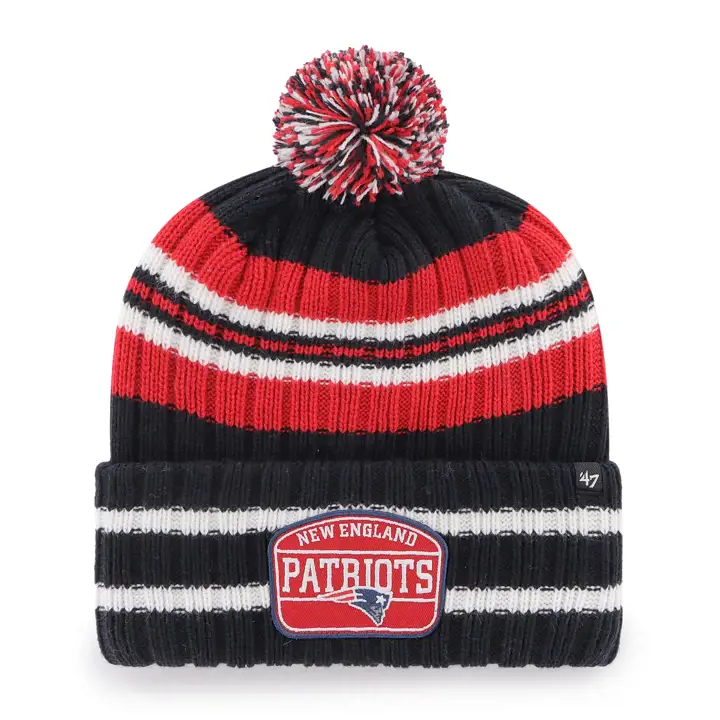 Bonnet à manchette '47 NFL New England Patriots Patch de blason marine